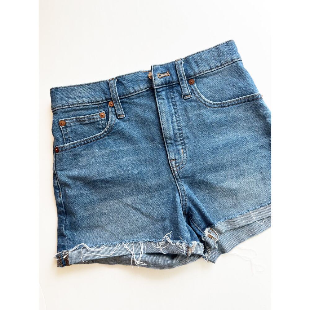 Madewell High-Rise Denim Shorts Lavista Wash